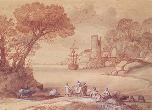 El rapto de Europa, 1655 de Claude Lorrain